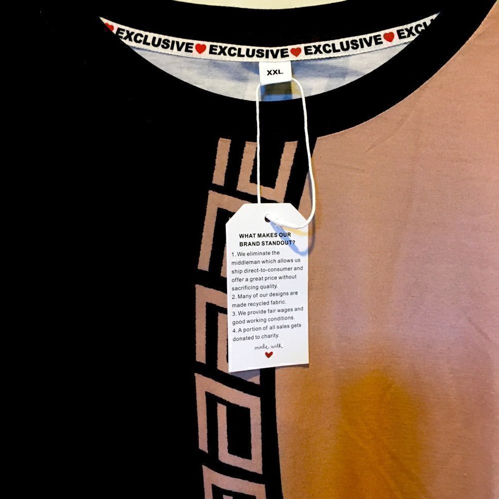 NWT Exclusive Color Block Long Sleeve Shirt - Picture 4 of 5